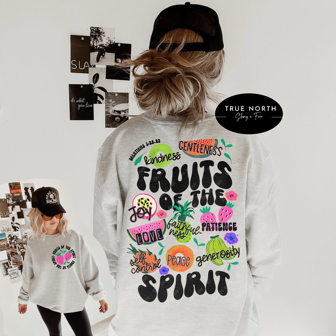 T-Shirt Or Sweatshirt Summer Christian Fruits of The Spirit