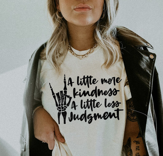 DTF Transfer Little More Kindness - 3 Colors - Jumbo Offered