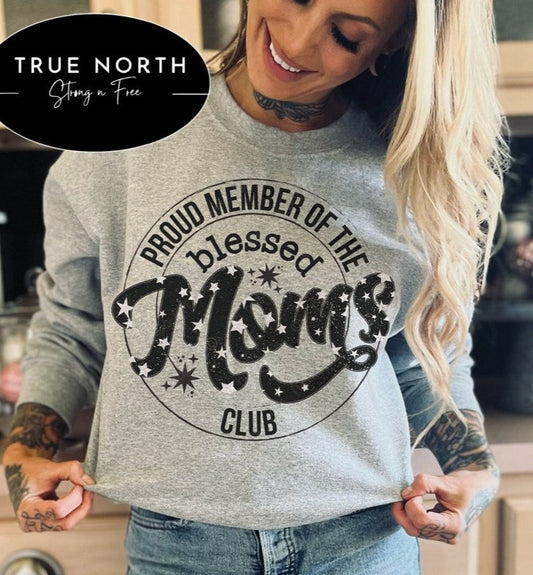 DTF Transfer Mom Proud Member Of Moms Club