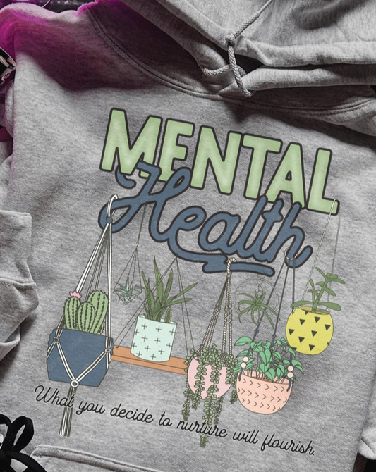 Monogrammed Mental Health T-Shirt Sweatshirt Promoting Awareness and Support