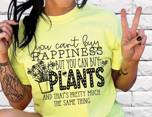 DTF Transfer Summer Plants Cant  Buy Happiness