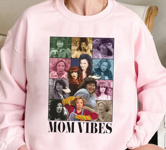 T-Shirt or Sweatshirt Vintage TV Mama Vibe Mom Vibe