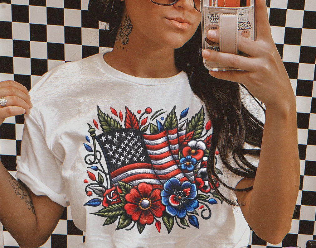 Vintage Stitch American Tattoo Tee Classic T-Shirt with a Touch of Vintage Influence