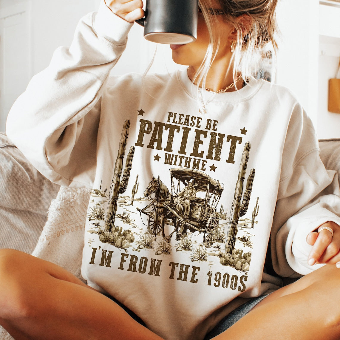 Vintage 1990s T-Shirt Sweatshirt - Western Style for Men and Women