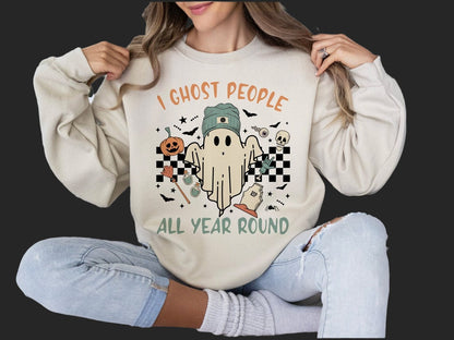 T-Shirt Or Sweatshirt  Fall  Halloween Ghost  People All the Time