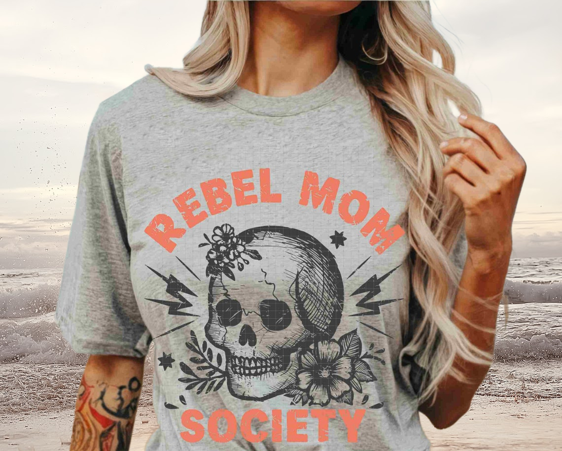 Sweatshirt Hoodie T-Shirt Fall Halloween MaMA Rebel Mom