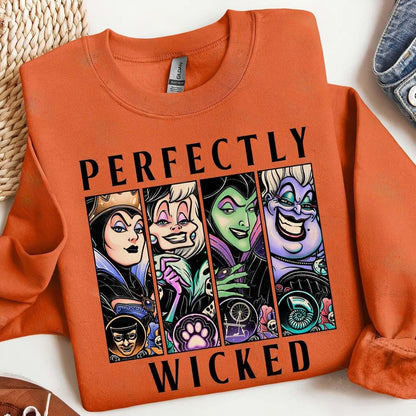 Sweatshirt Hoodie T-Shirt Fall Halloween  Perfectly Wicked