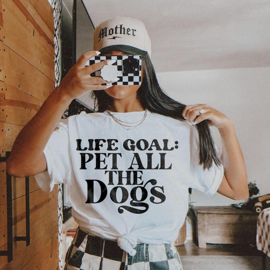 DTF Transfer Life Goal PET ALL DOGS