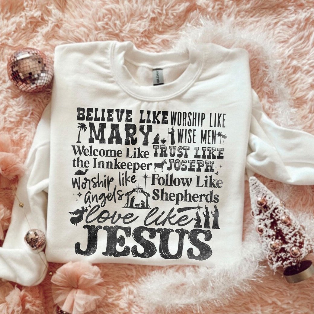 Sweatshirt Hoodie Or T-Shirt  Christmas Subway JESUS