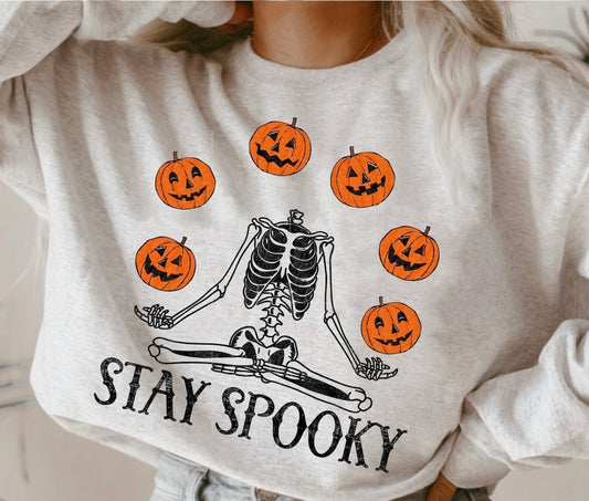 DTF Transfer Fall Theme Stay Spooky  Halloween