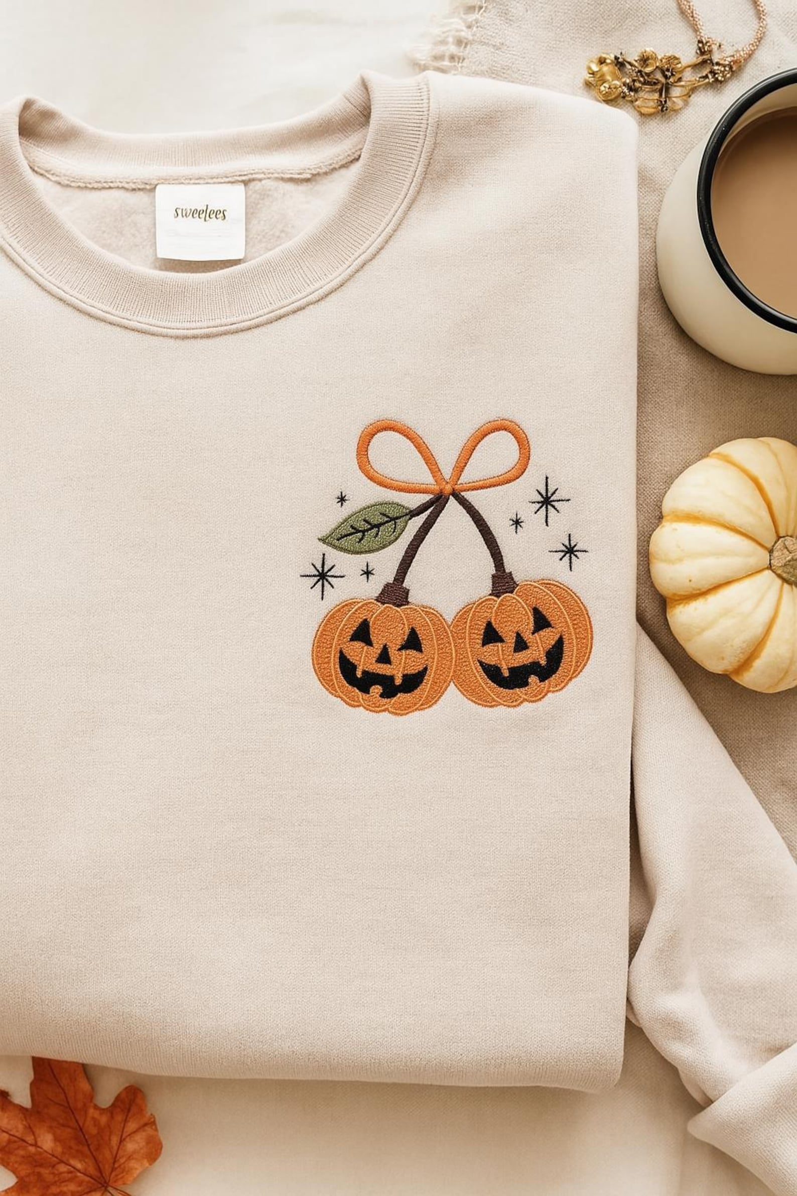 Embroidery Designs Jack O Lantern Sweatshirt Jack-O'-Lantern