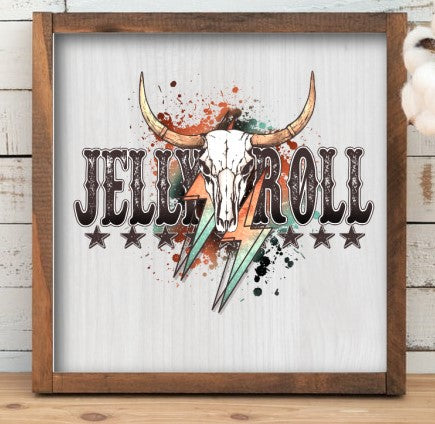 Rustic Framed Wooden 7" & 13" Jelly Roll