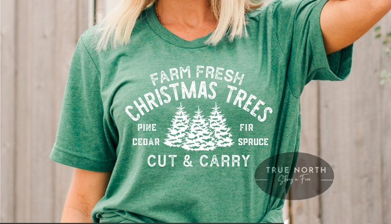 DTF Transfer Farm Fresh Christmas Trees