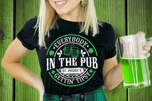 DTF Transfer Pub Happy St Patrick's Day