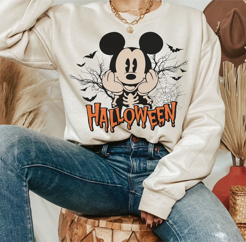 Sweatshirt Hoodie Or T-Shirt Fall  Halloween  House Mouse