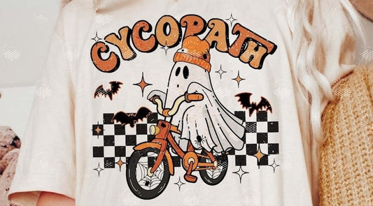 DTF Transfer  Cycopath  Bike Fall  Halloween