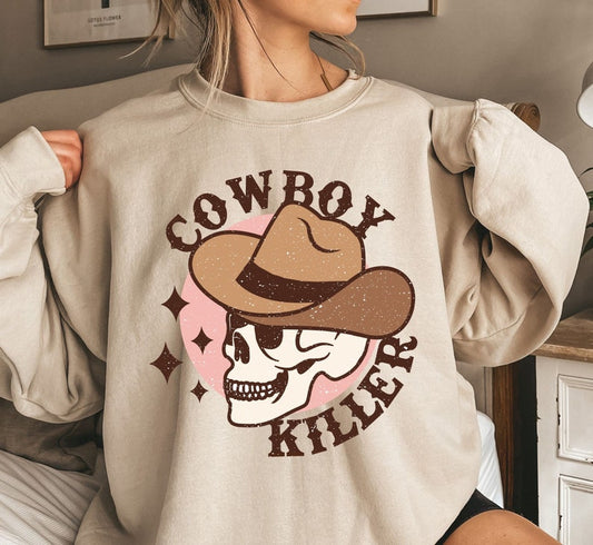 DTF Transfer Fall Theme CowBoy Killer  Halloween