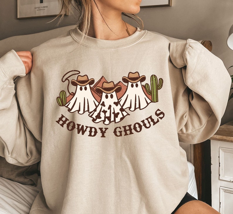 DTF Transfer Fall Theme  Howdy Ghouls  Halloween