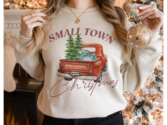 DTF Transfer Christmas Small Town Christmas Truck