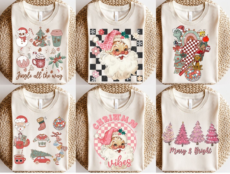 DTF Transfer Christmas Style Designs Vintage