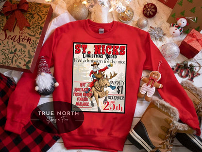 DTF Transfer Christmas Rodeo Cowboy Design