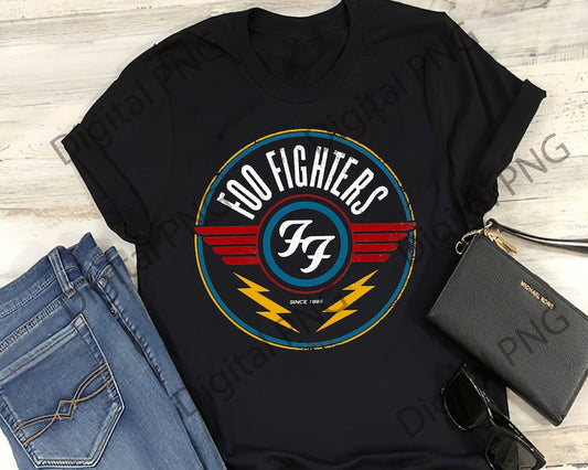 DTF Transfer Vintage Style Queen Foo Fighter