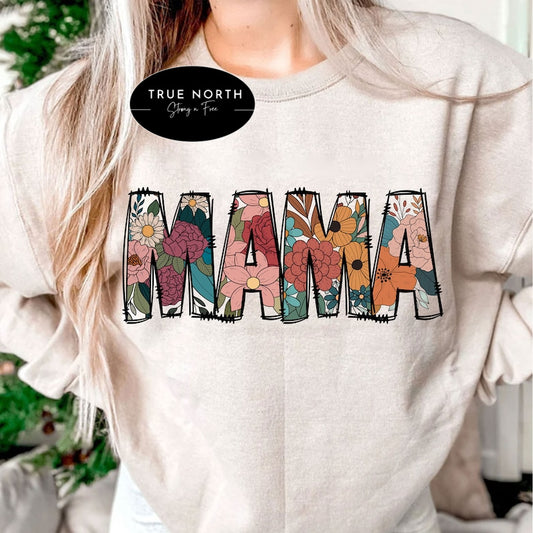 DTF Transfer Floral Print Mama Print  / Jumbo Offered