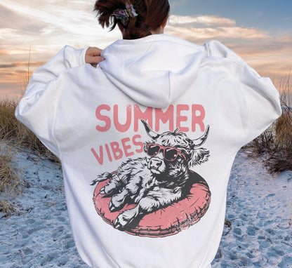 DTF Transfer Summer Cow Sunglasses  Summer Vibe