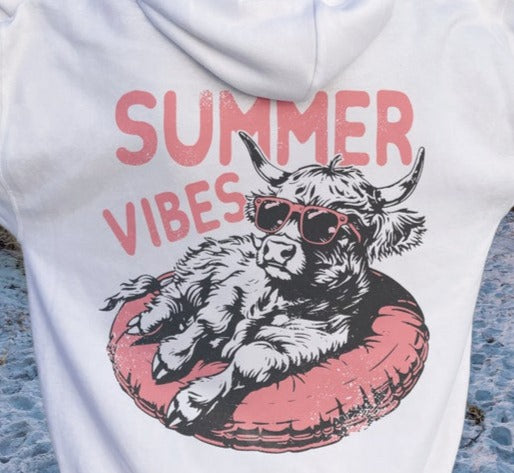 DTF Transfer Summer Cow Sunglasses  Summer Vibe