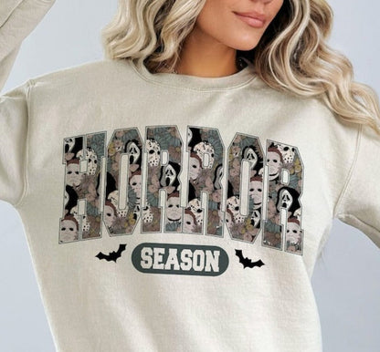 Sweatshirt Hoodie Or T-Shirt  Fall Halloween Horror Season