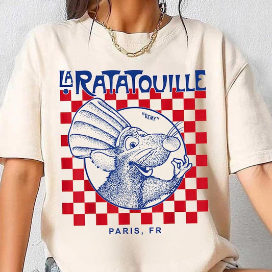 DTF Transfer Ratatouillee Remy Paris France Vintage