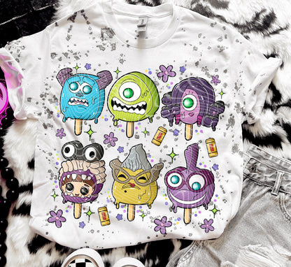 DTF Transfer Fall Halloween Popsicle Design Monsters