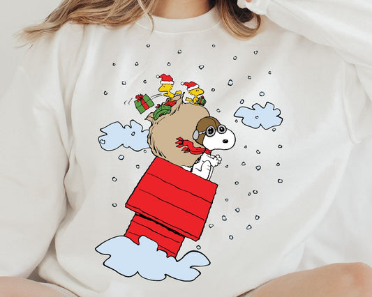 Sweatshirt Hoodie T-Shirt Christmas Snobby Santa Sending GIFTS