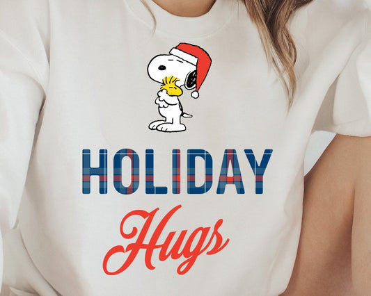 Sweatshirt Hoodie T-Shirt Christmas Snobby Holiday Hugs