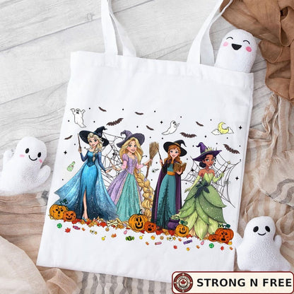 Retro princess witch Halloween transfer mockup