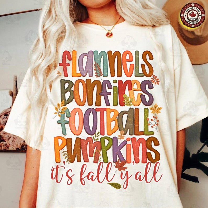 Retro It’s Fall Y’all DTF transfer design
