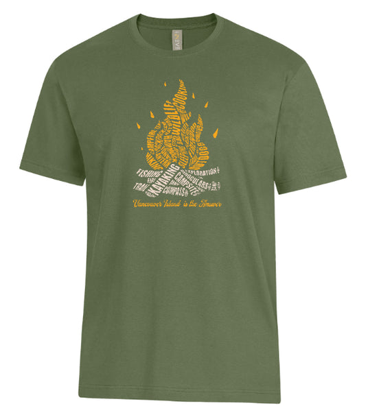 DTF Transfer Campfire Typographic Design Explore CUSTOM