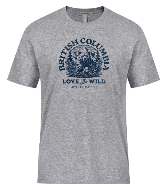 DTF Transfer British Columbia Bear Love The Wild Mother Nature Vintage Graphic