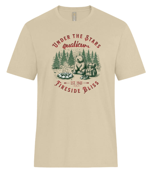 DTF Transfer Qualicum Camping Bear Fireside Bliss Outdoor Adventure