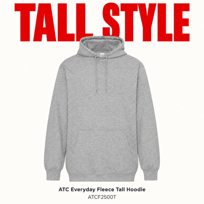 TALL STYLE in bold red – ATC Everyday Fleece Tall Hoodie – ATCF2500T