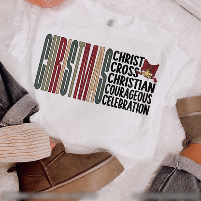 Christmas – Christ, Cross and Celebration printed garment design preview