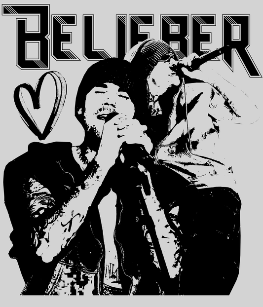 Belieber — light grey display background