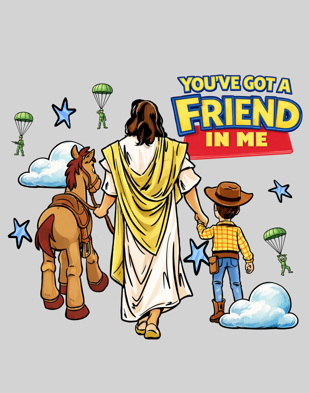 Friend in Me (Woody & Bullseye) — light grey display background