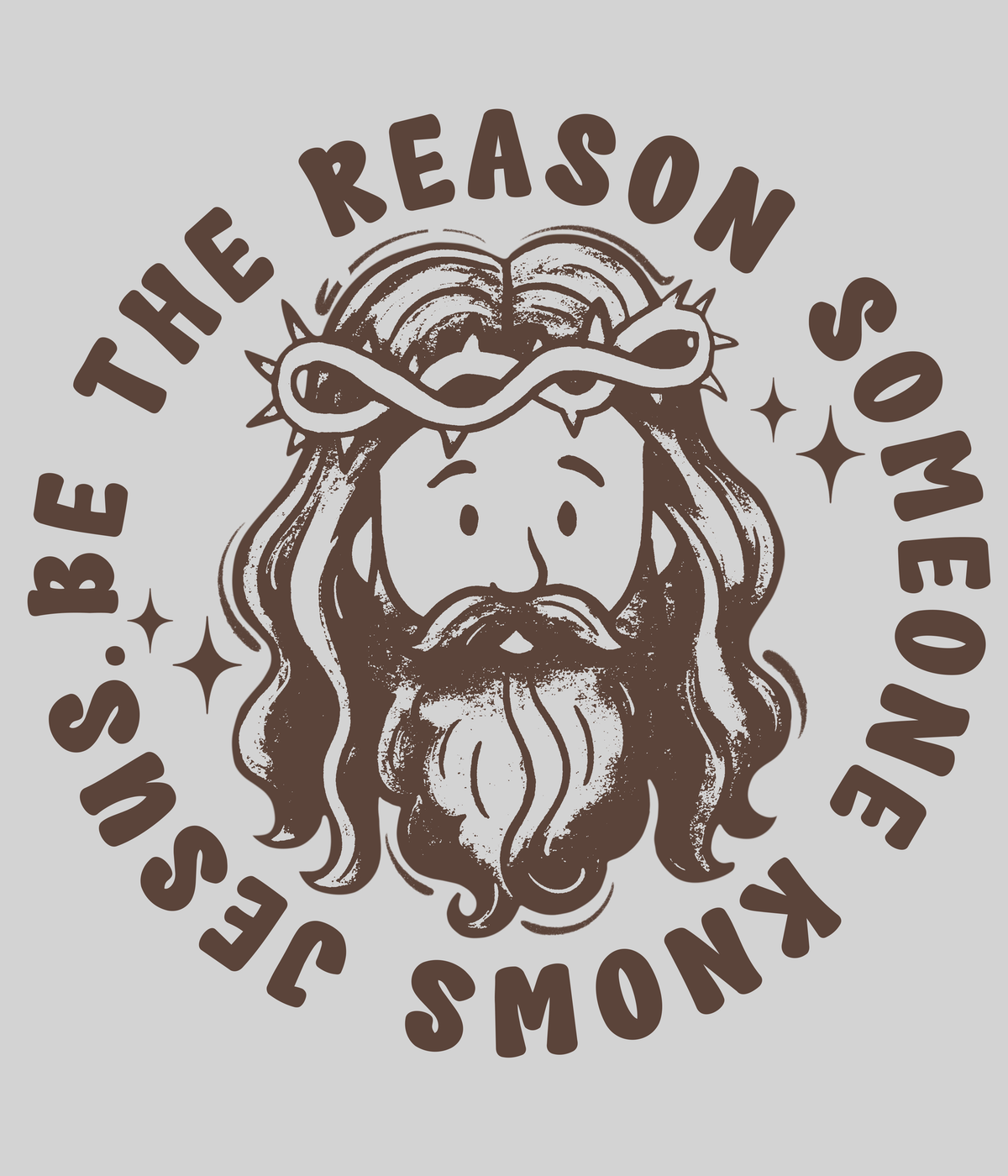 Someone Knows Jesus — light grey display background