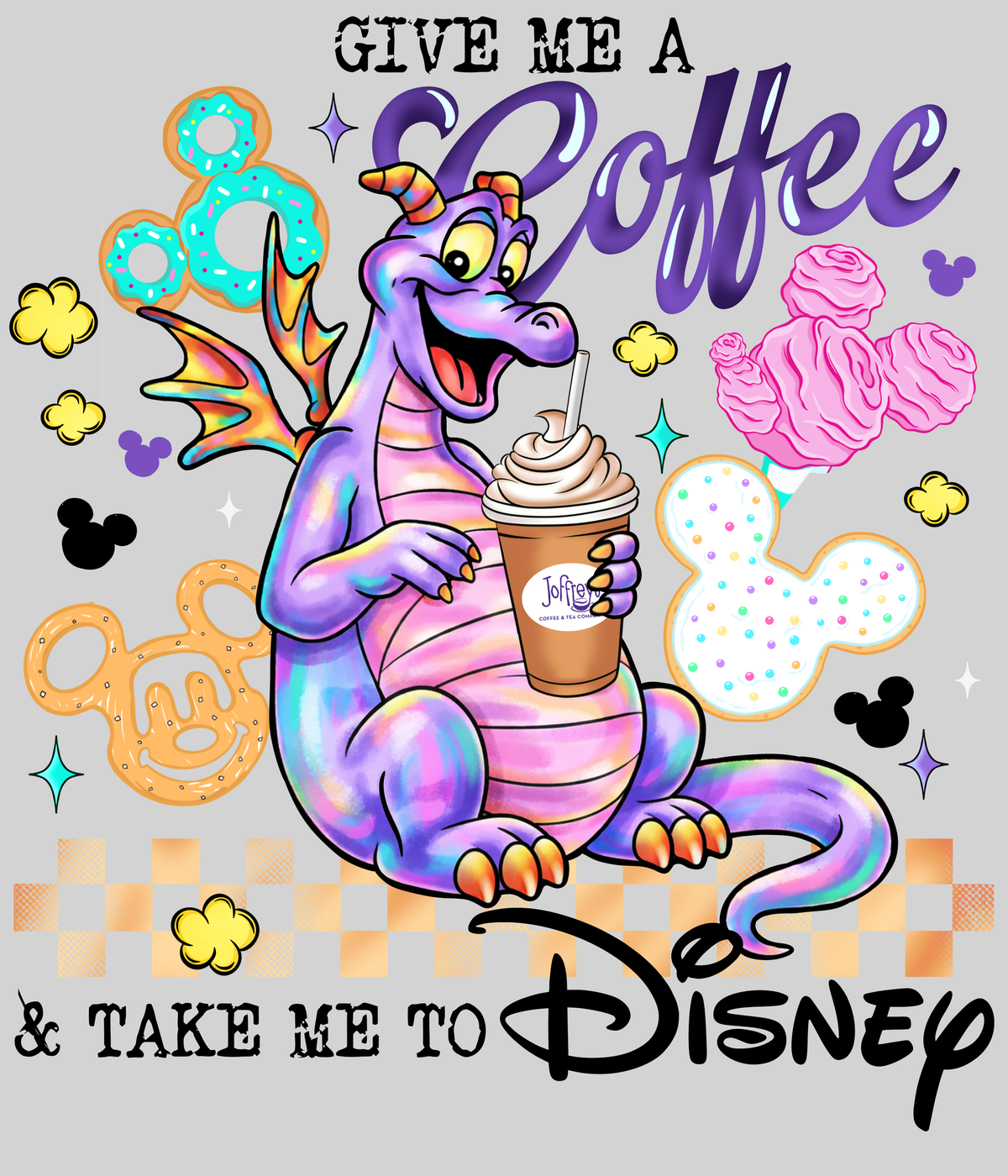 Take me to Disney Figment - Joffrey's — light grey display background