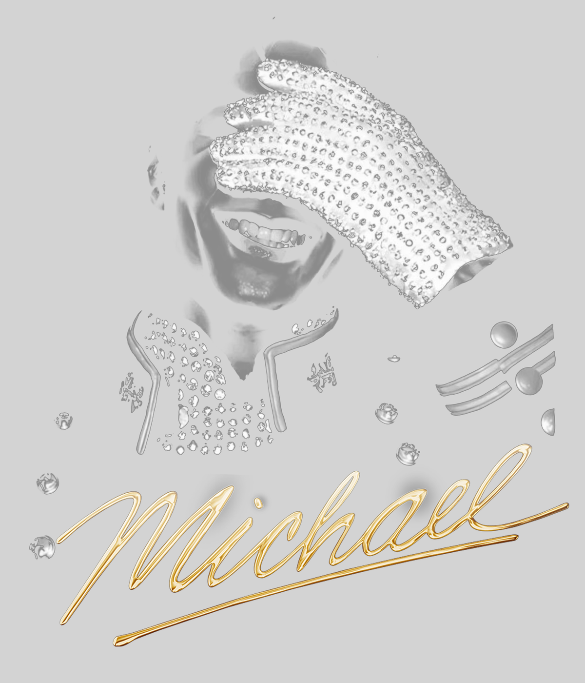 Michael - halftone — light grey display background