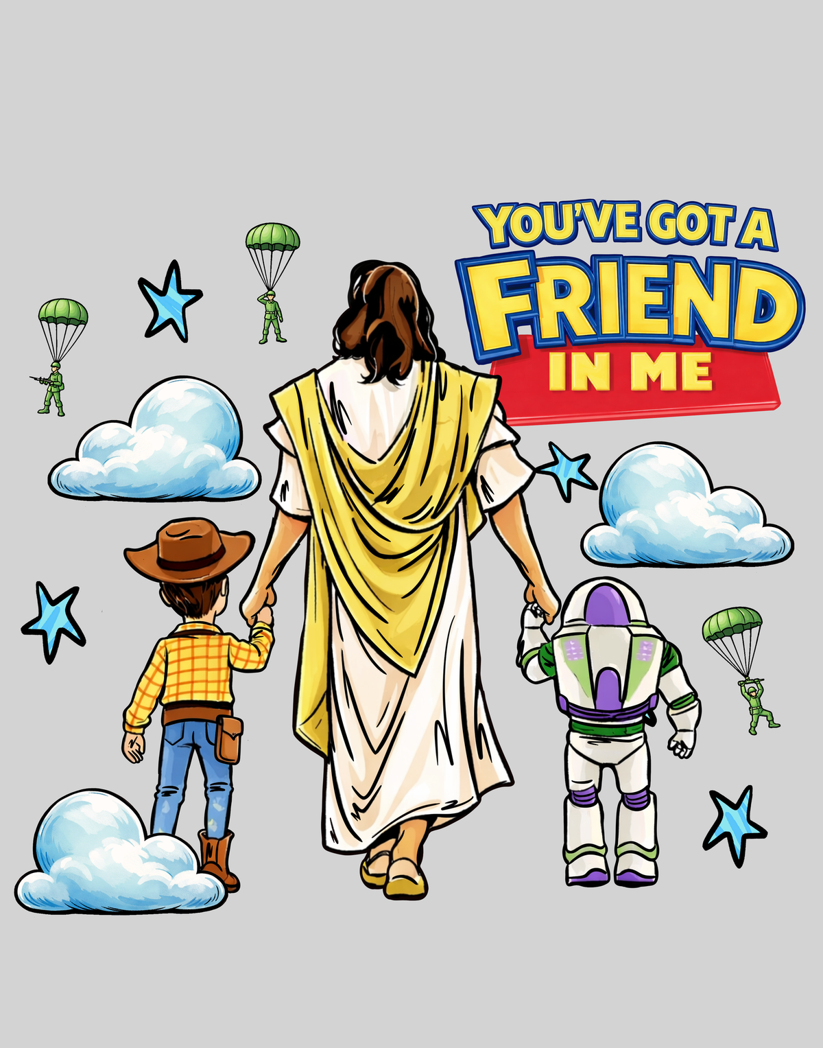 Friend in Me (Woody & Buzz) — light grey display background