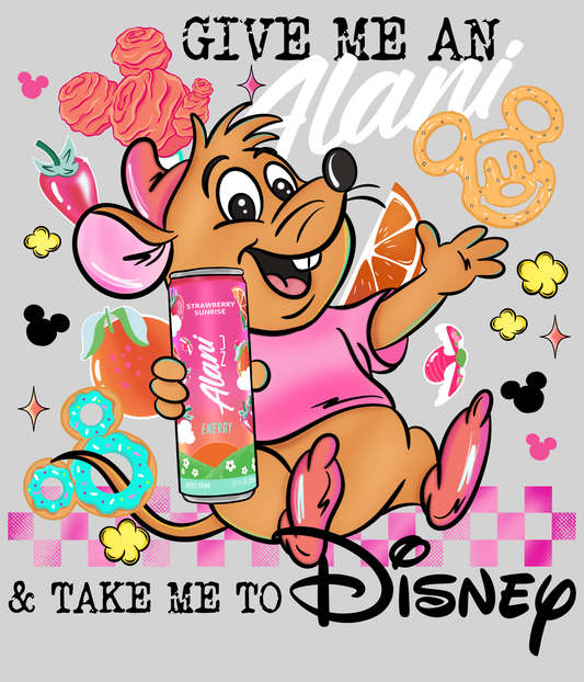 Take Me to Disney - Strawberry Sunrise — light grey display background