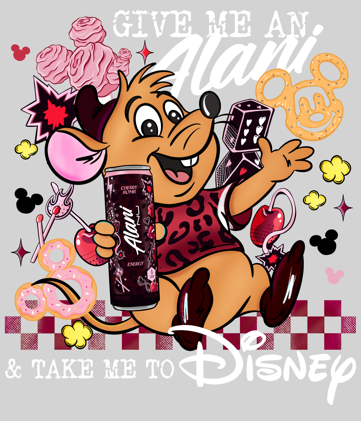 Take Me to Disney - Cherry Bomb — light grey display background