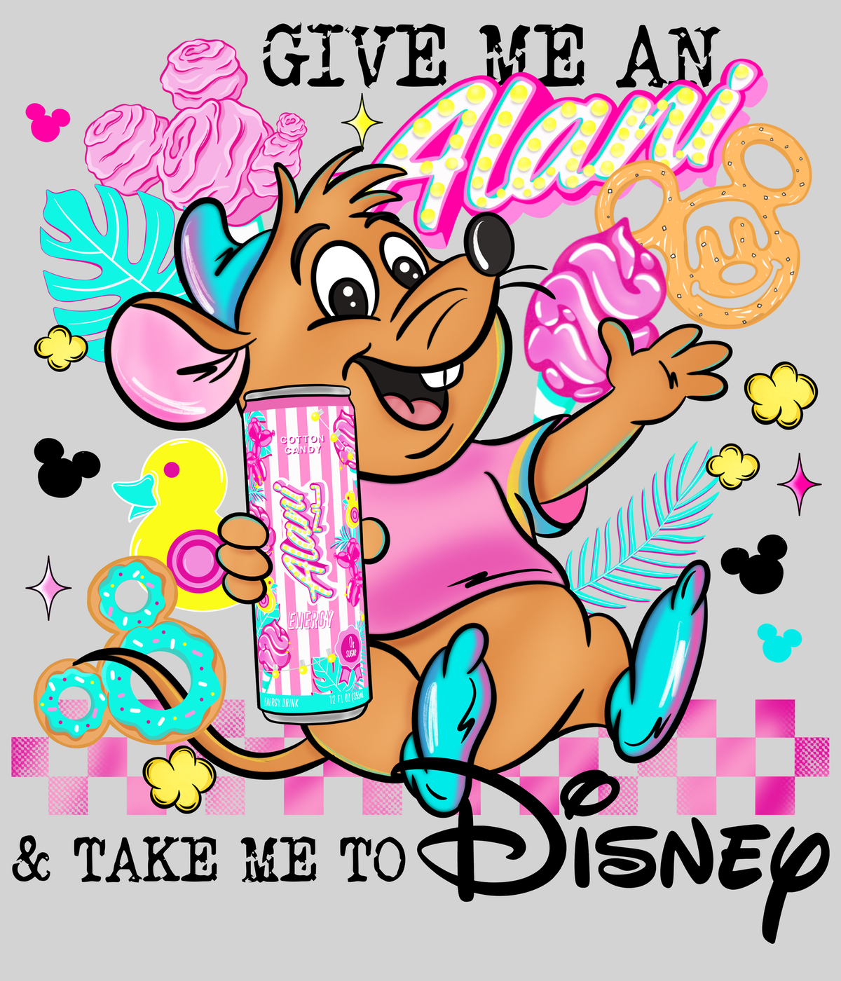 Take Me to Disney - Cotton Candy — light grey display background